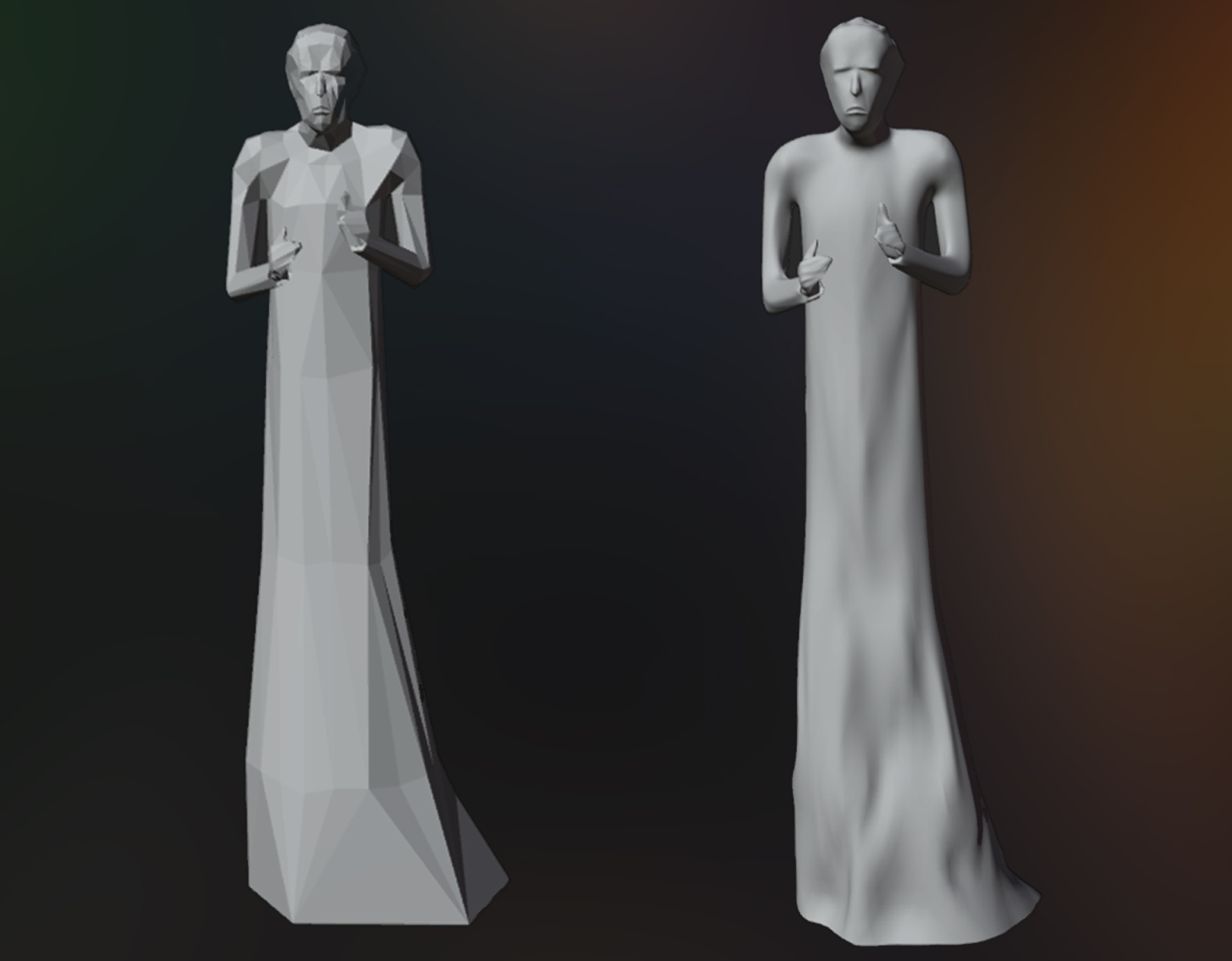 Angel of Darkness Geometry Refinement Study