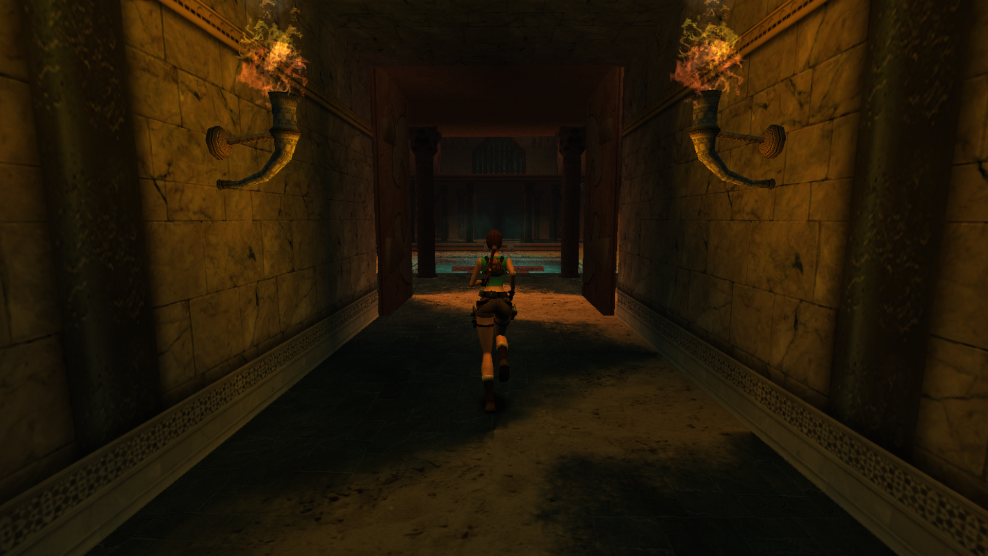 Lost City of Iram torch corridor