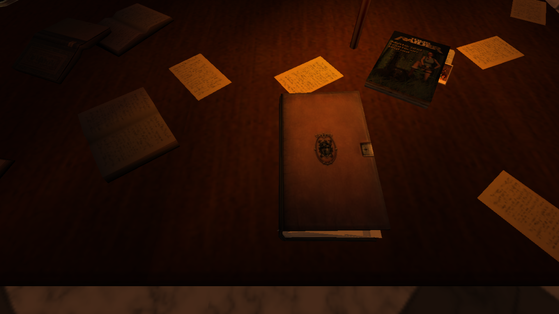 Croft Manor desk with letters