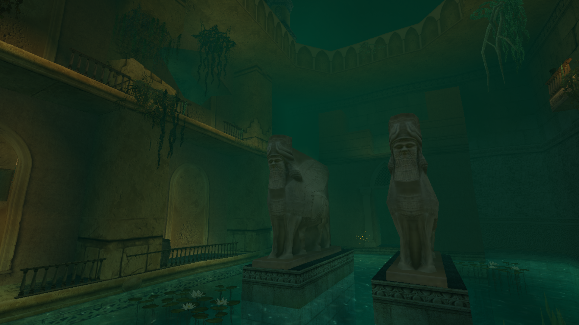 Sunken Ruins statues